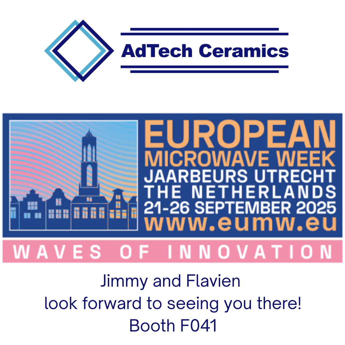 Headed to Utrecht for European Microwave Week