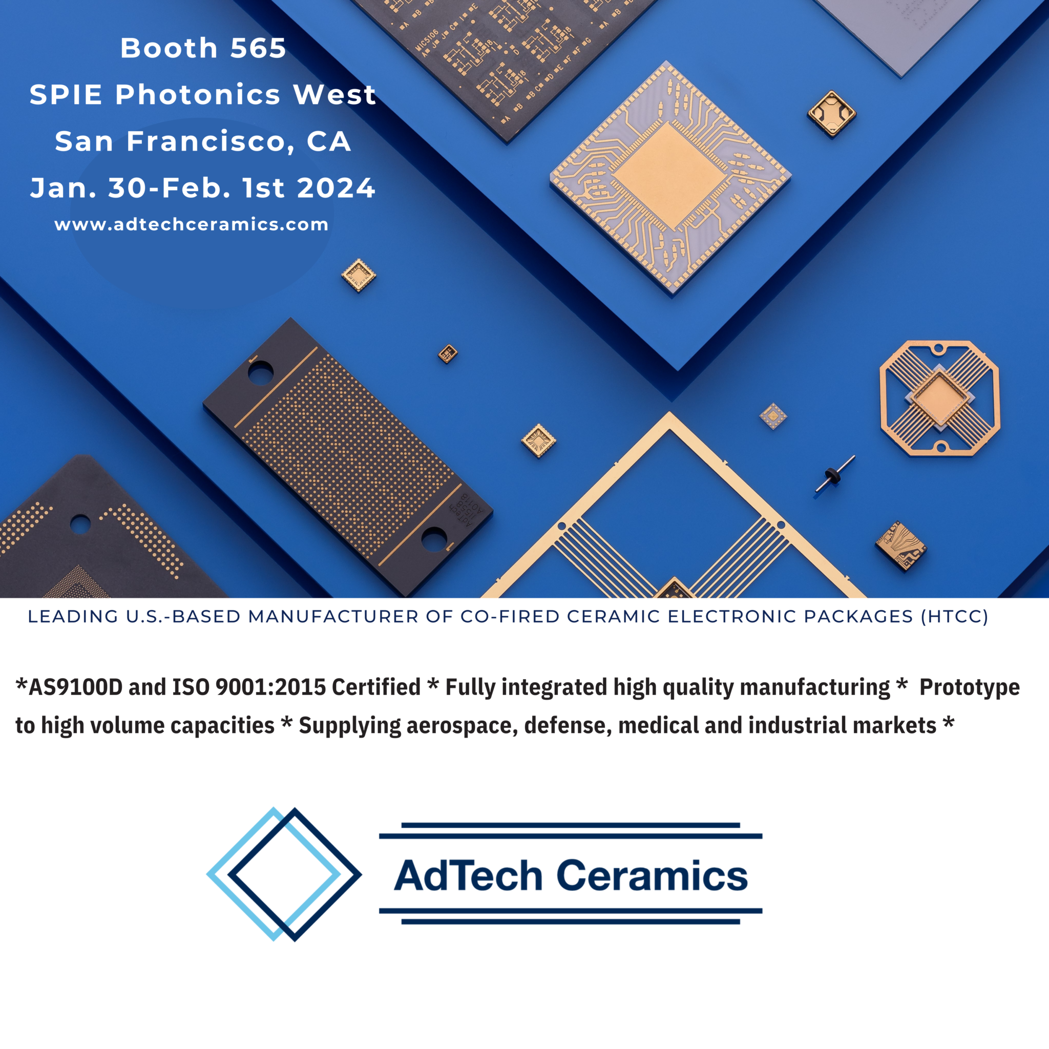 SPIE Photonics West- Booth 565- Come see us!